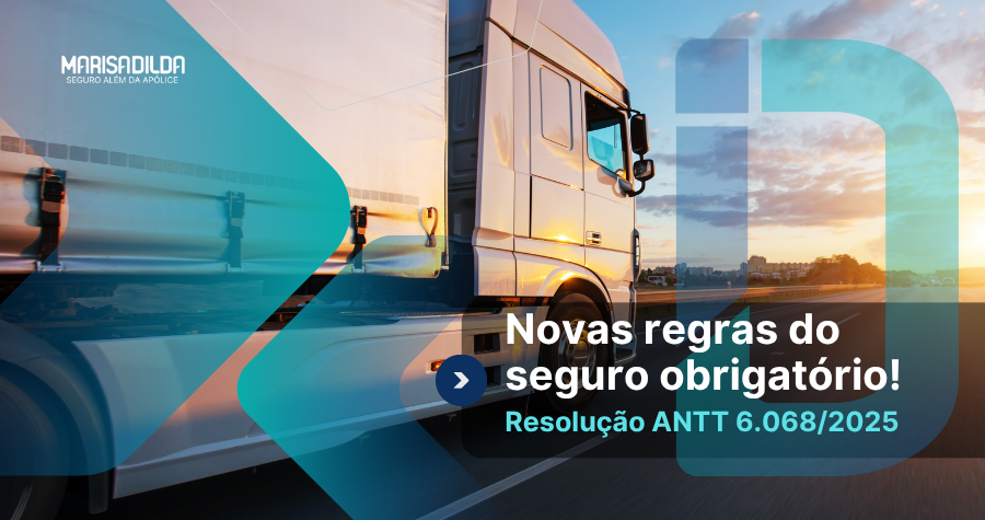 Ilustração sobre seguro obrigatório para transportadores ANTT 2025